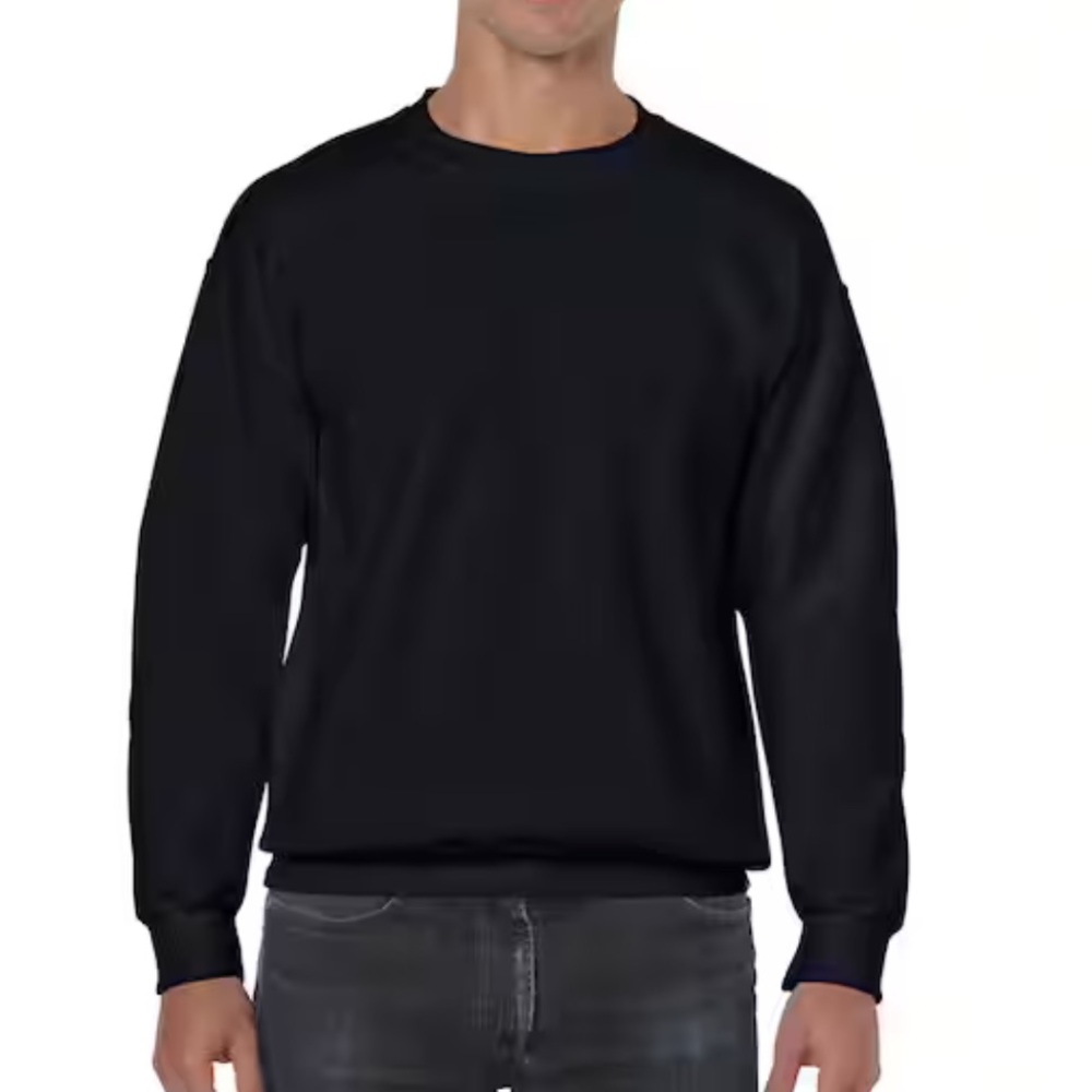 Unisex Black Crewneck